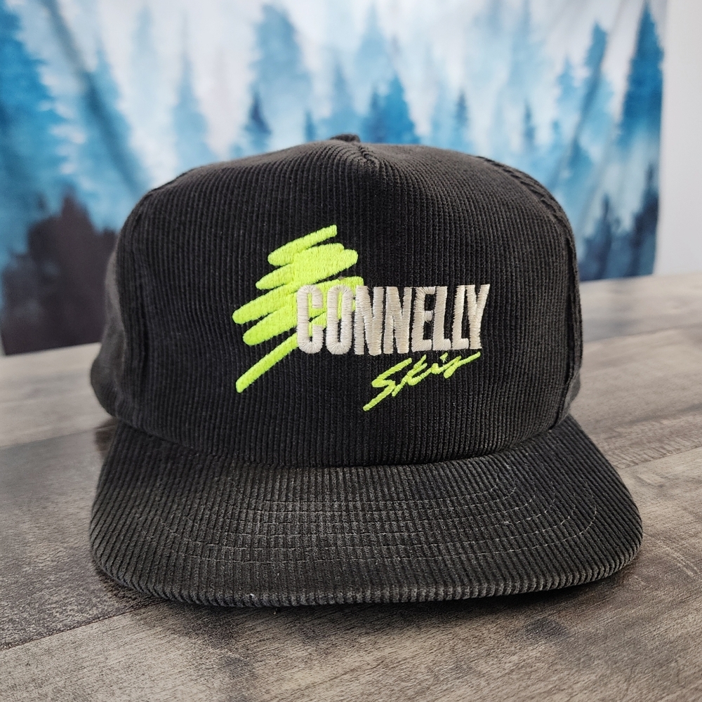 VTG Connelly Corduroy Snapback Hat Black Unisex OS